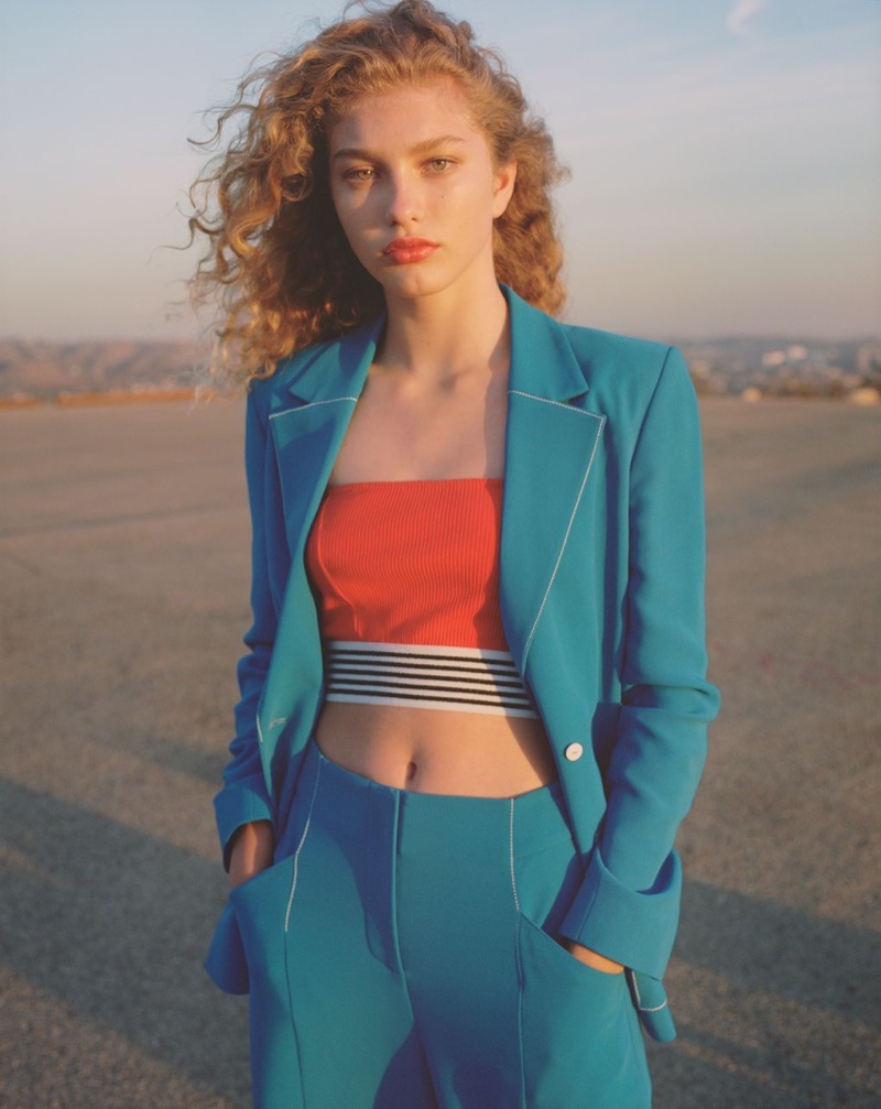 Dorit Revelis suits up in Topshop's spring-summer 2018 campaign