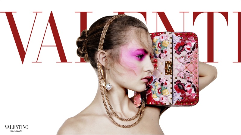 Felice Noordhoff appears in Valentino's spring-summer 2018 campaign