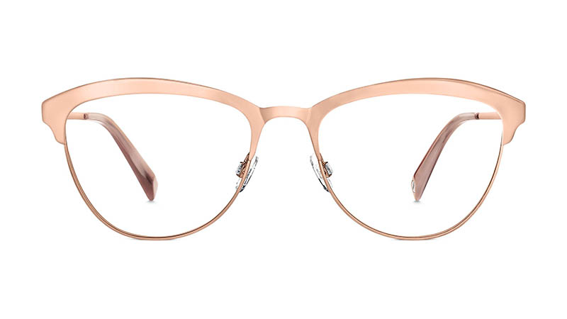 Warby Parker Louise Metal Glasses in Rose Gold $145