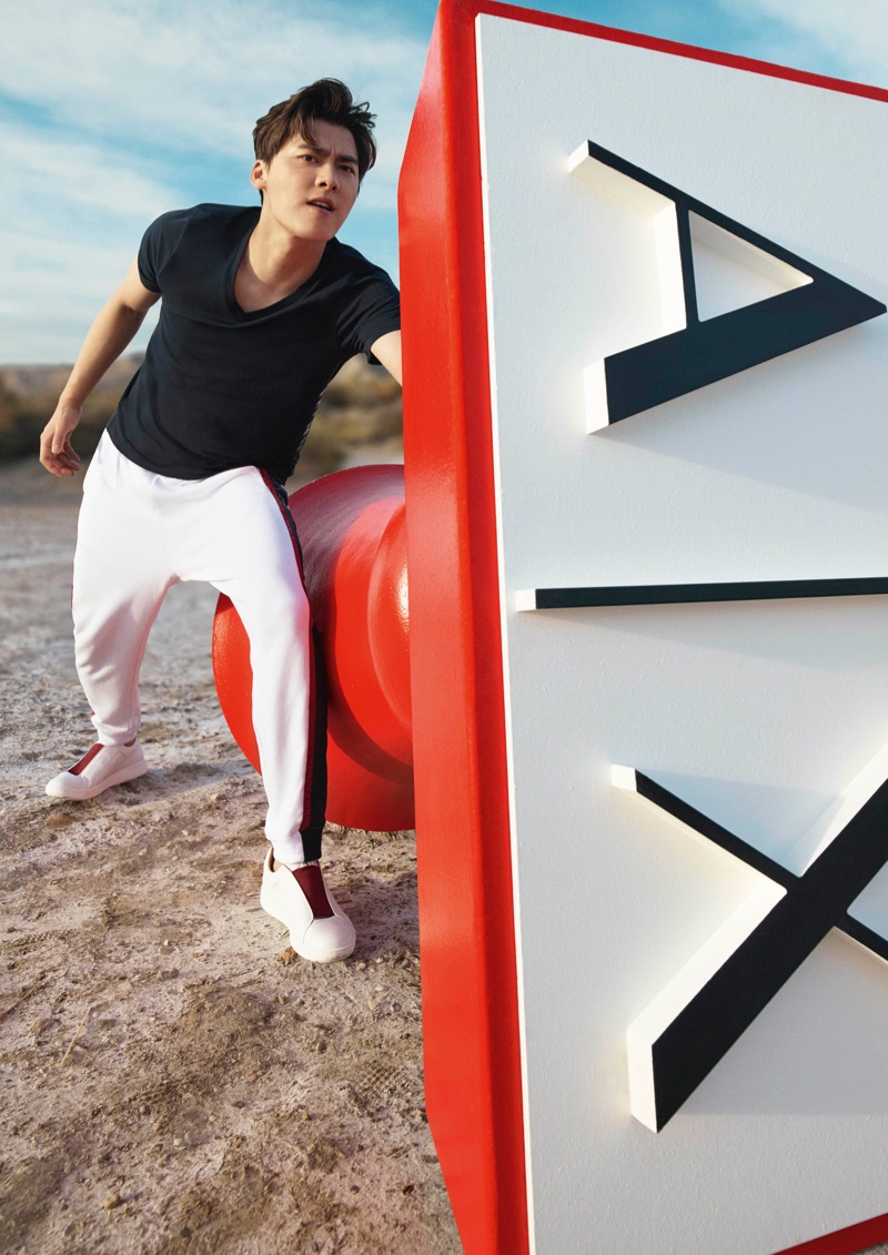 Chinese actor Li Yifeng stars in Armani Exchange's spring-summer 2018 campaign