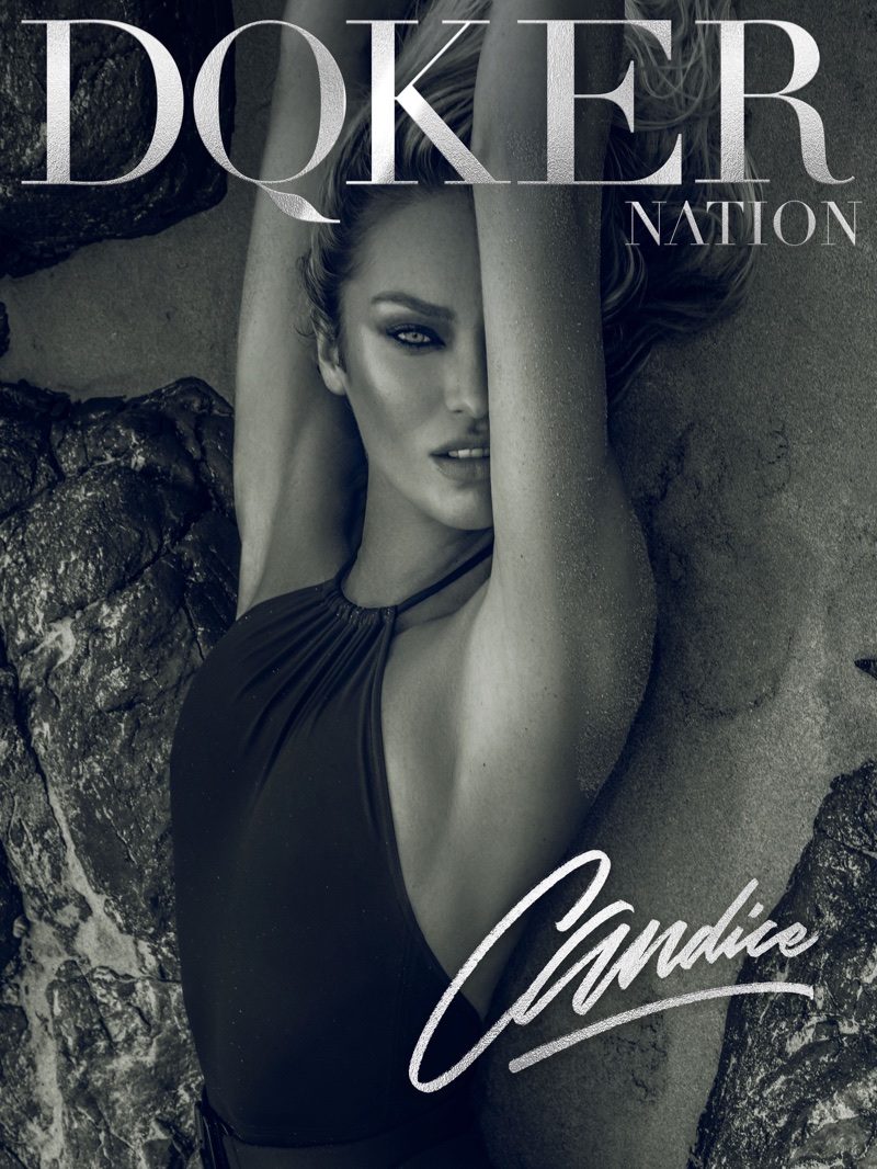 Candice Swanepoel Dazzles On the Beach for DQKER Nation