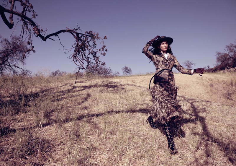 Carol Paes is a Nature Girl in Dior for ELLE Czech