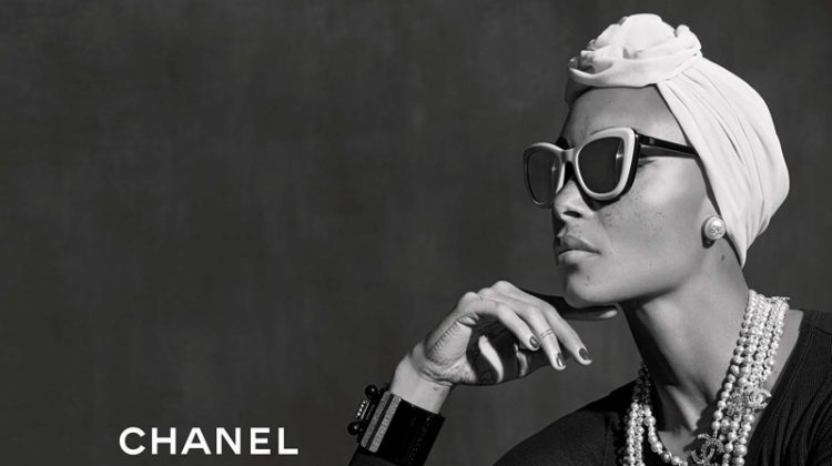 Adwoa Aboah stars in Chanel Eyewear's spring-summer 2018 campaign