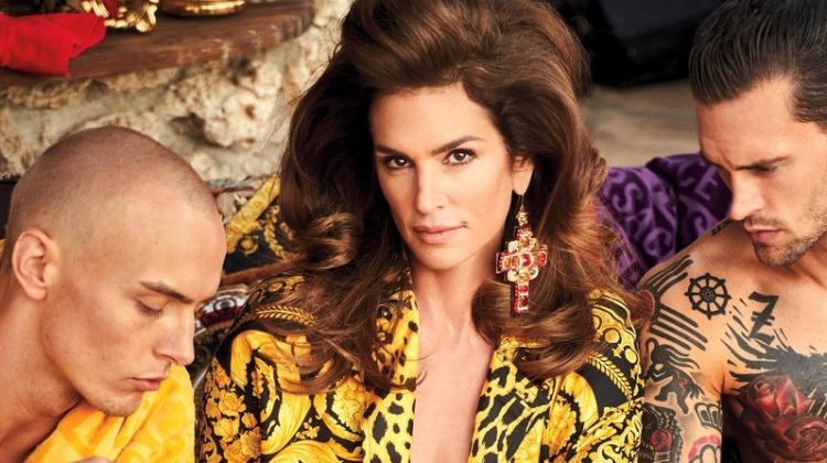 Cindy Crawford Looks Glam in Head to Toe Versace for InStyle Shoot