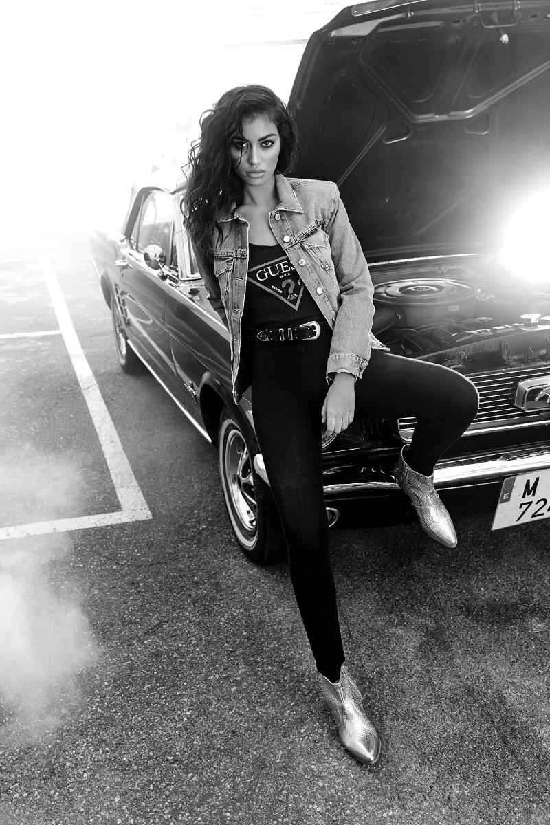 Cindy Kimberly Sizzles in Guess Jeans for ELLE Spain