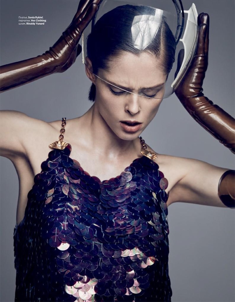 Coco Rocha Takes On Futuristic Fashions for InStyle Russia