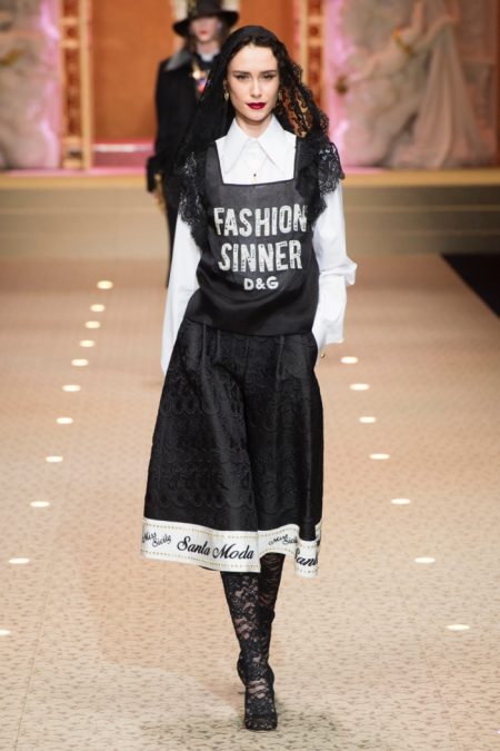 Dolce & Gabbana Show Their Love Of Fashion for Fall 2018