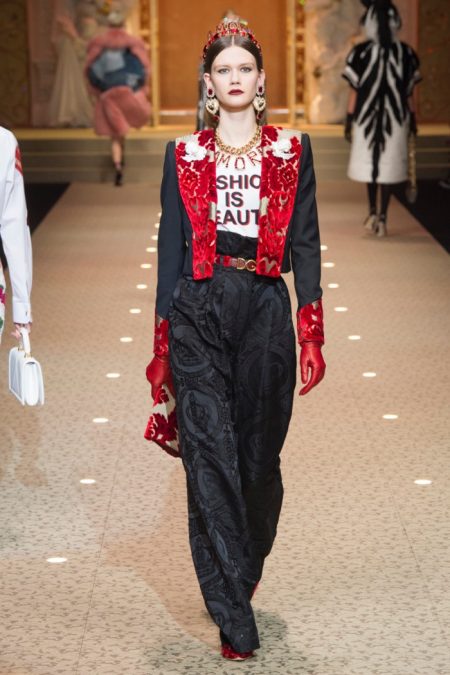 Dolce & Gabbana Show Their Love Of Fashion for Fall 2018