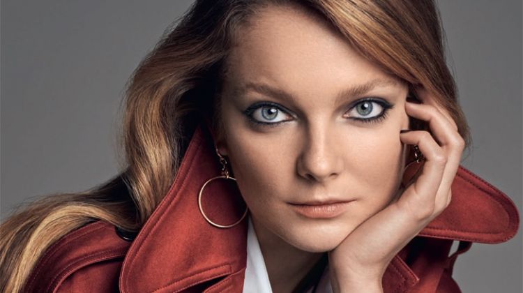 Eniko Mihalik Poses in the Season’s Best Trenches for Vanity Fair Italy