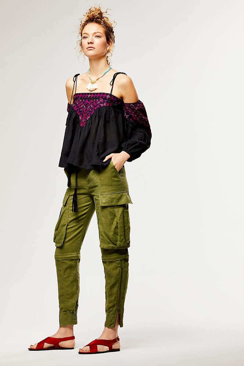 Free People Vacay Vibin Top and Nicholas K Fatigue Pant