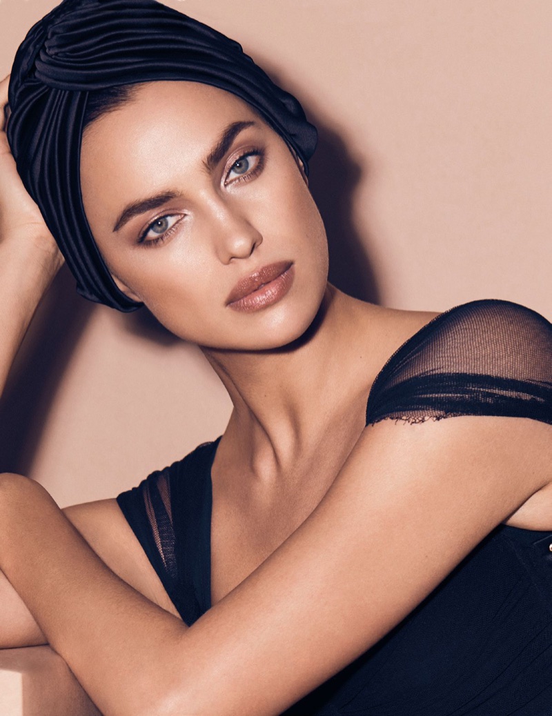 Irina Shayk Models Dark & Ladylike Styles for Vogue Arabia