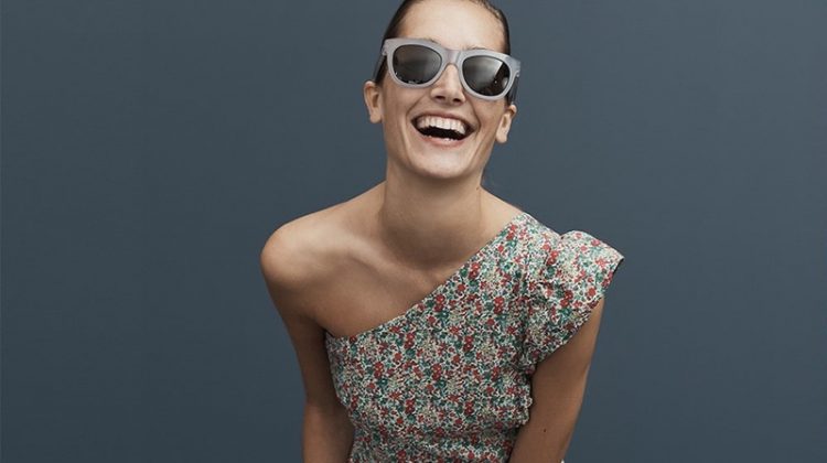 In Bloom: Discover J. Crew x Liberty's Latest Designs J. Crew Asymmetrical Ruffle Dress in Liberty Emma & Georgina Floral, Betty Sunglasses and The New Icon Trench Coat
