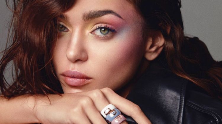 Zhenya Katava Models Eye-Catching Beauty Looks for L’Officiel Singapore