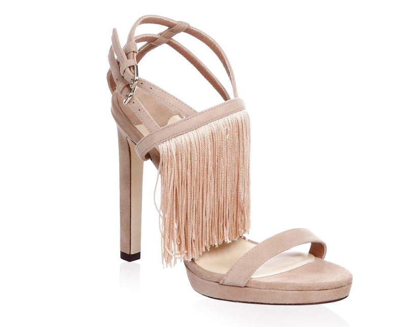 Jimmy Choo Fringe Suede Stiletto Sandals $895