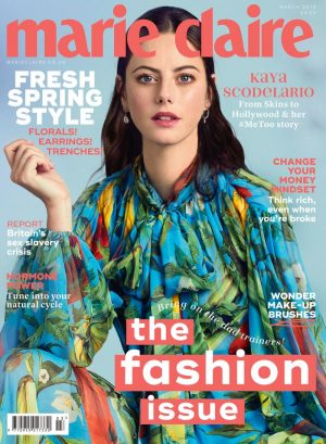 Kaya Scodelario | Floral Fashion Shoot | Marie Claire UK Cover