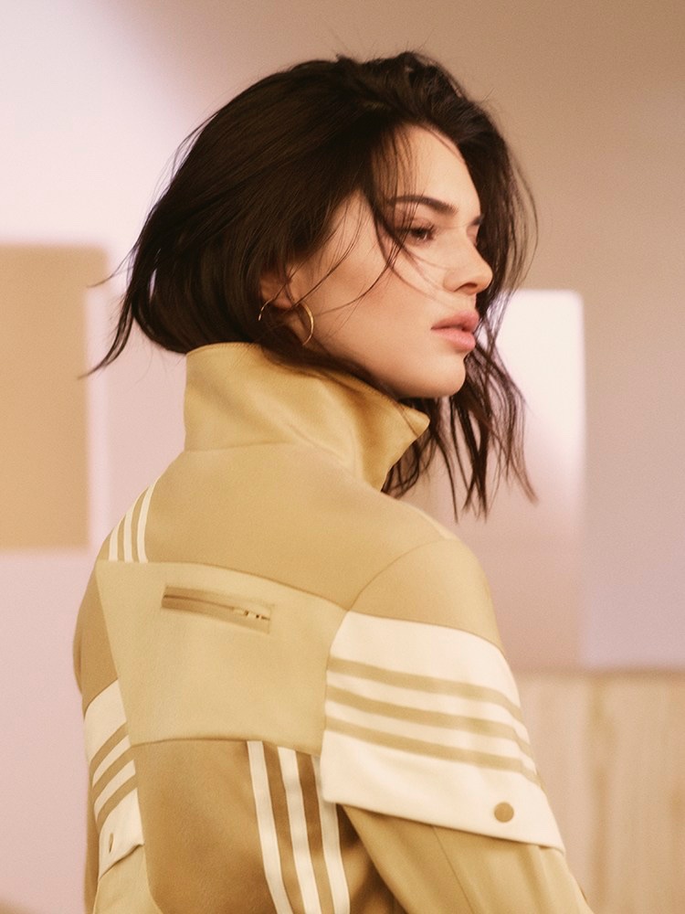 Kendall Jenner wears adidas' signature stripes in adidas Originals by Daniëlle Cathari campaign