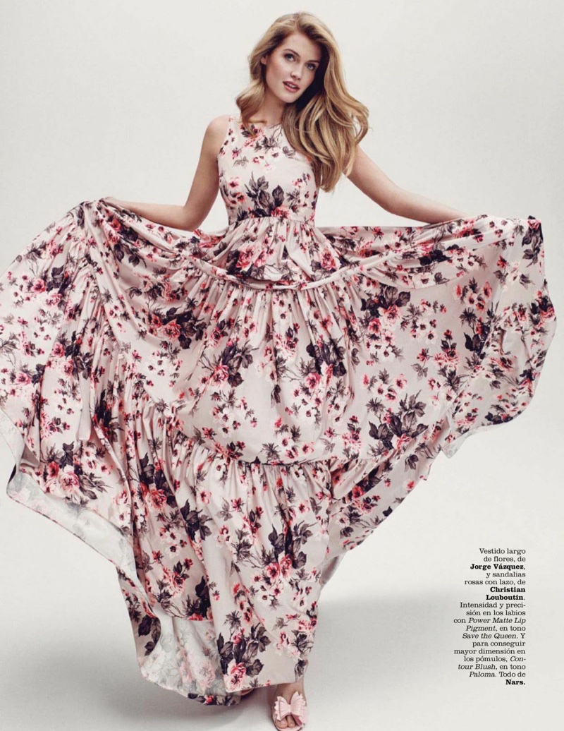 Princess Diana's Niece Kitty Spencer Wears Florals in Marie Claire Spain