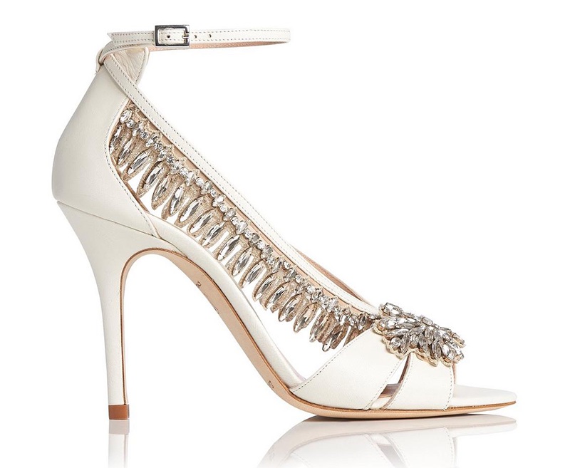 L.K. Bennett x Jenny Packham Dahlia Ivory Sandal $745