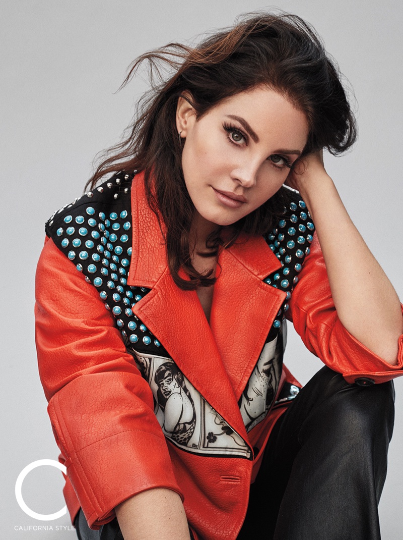 Lana Del Rey wears Prada jacket and SPRWMN pants