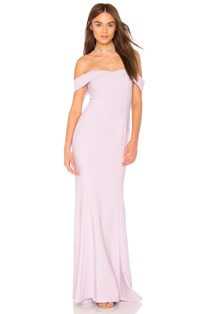 Likely x REVOLVE Bartolli Bridesmaid Gown in Orchid Bloom $378