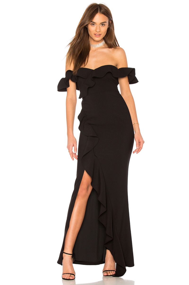 Likely x REVOLVE Miller Bridesmaid Dress in Black $378
