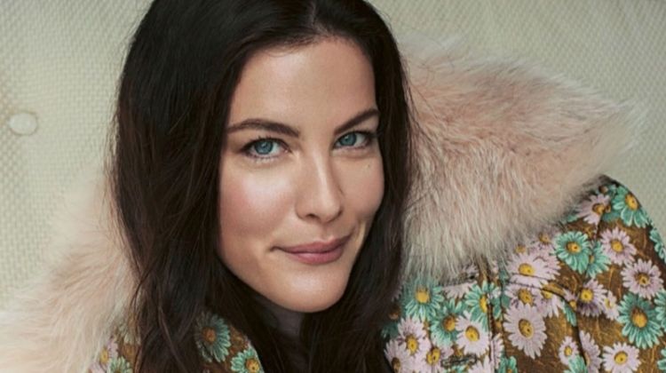 Liv Tyler wears Bally jacket with Triumph bra