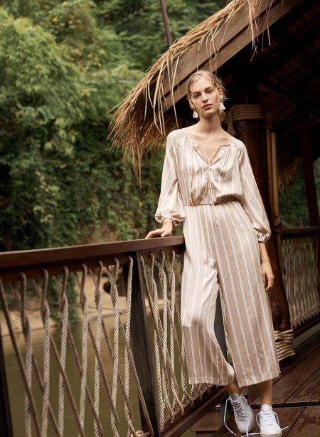 Looks We Love: 9 Spring Styles From Madewell Madewell Striped Cypress Jumpsuit and Tassel Statement Earrings