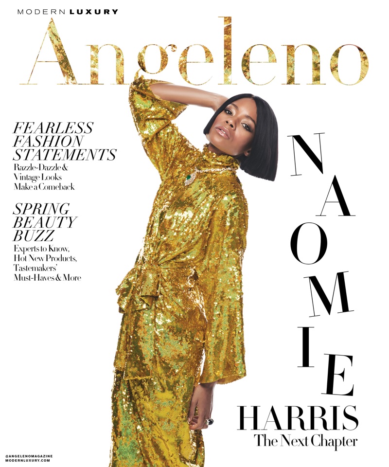 Actress Naomie Harris for Angeleno March 2018 Cover