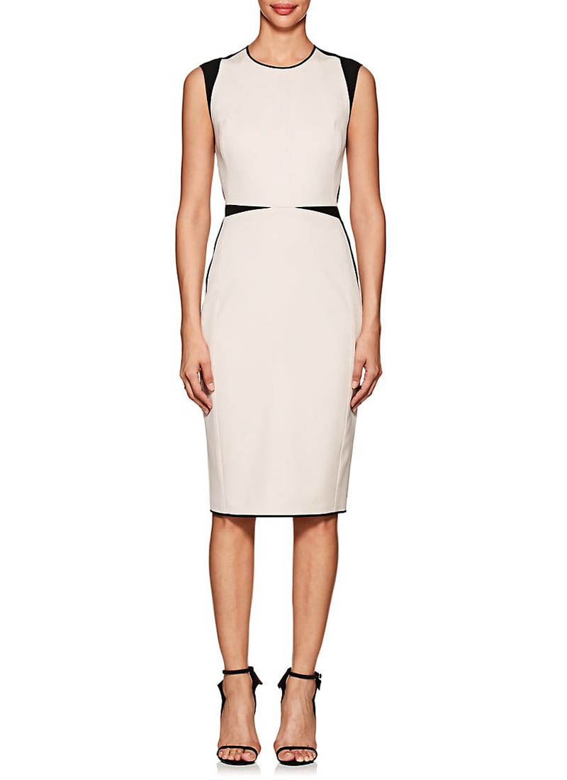 Narciso Rodriguez Colorblocked Wool Twill Sheath Dress $1,995