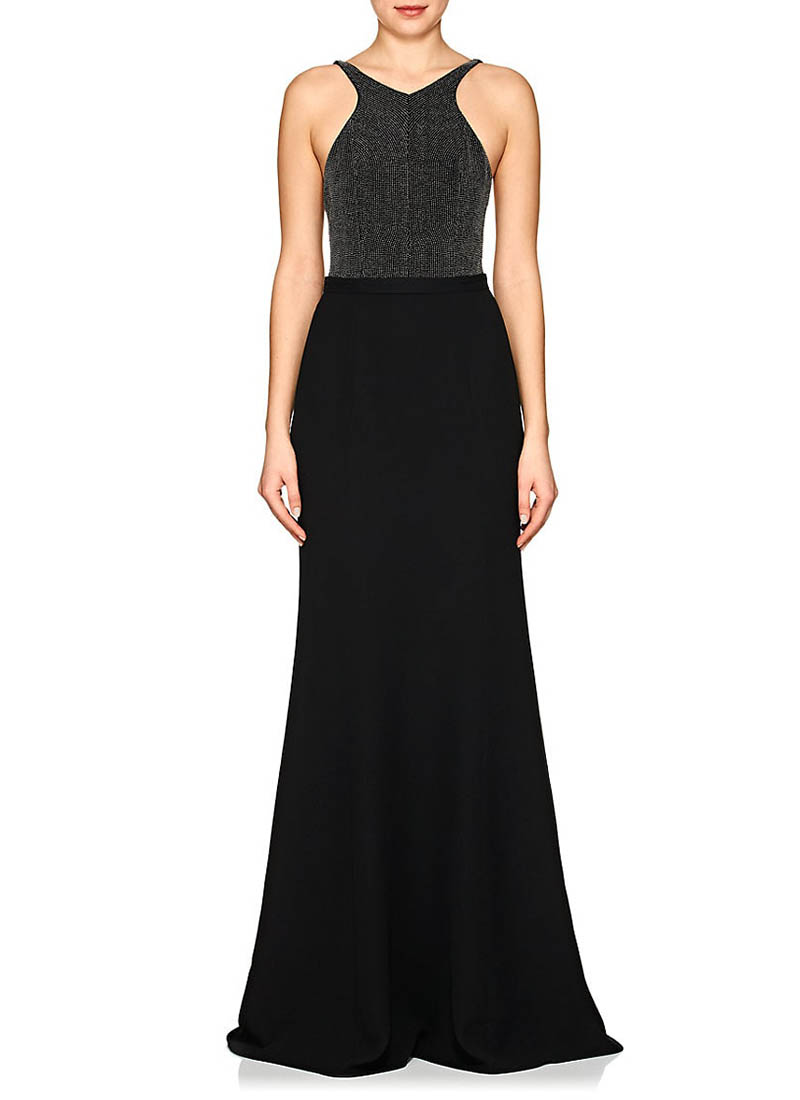 Narciso Rodriguez Studded Silk Crepe Gown $3,995