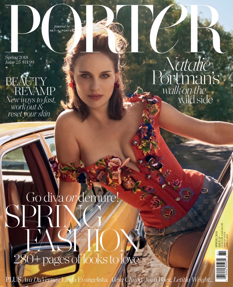 Natalie Portman on PORTER Magazine Spring 2018 Cover