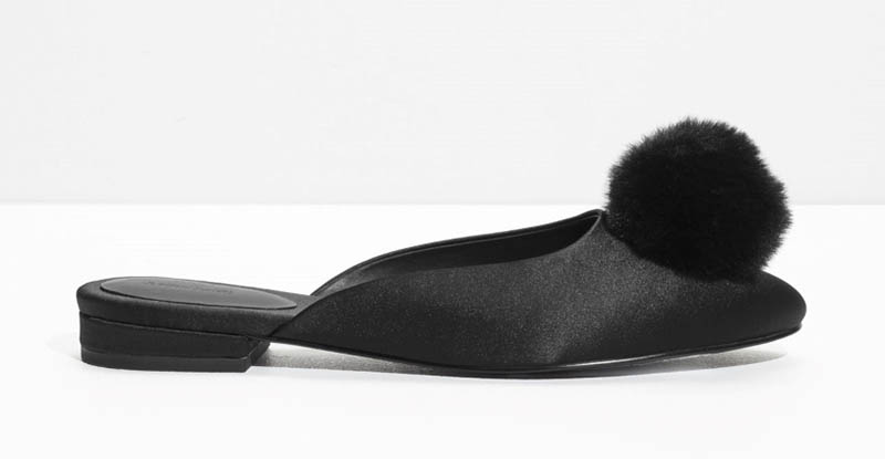 & Other Stories Pom-Pom Slip-Ons $95