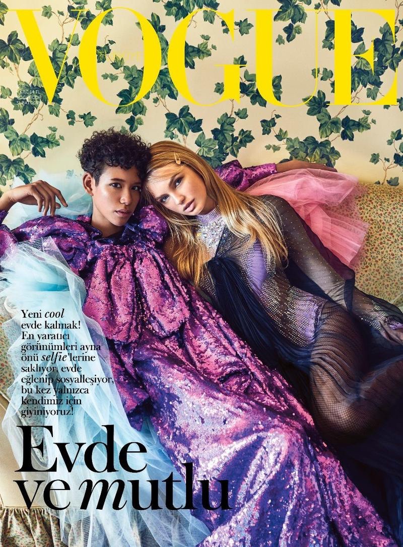 Romee Strijd & Dilone on Vogue Turkey March 2018 Cover