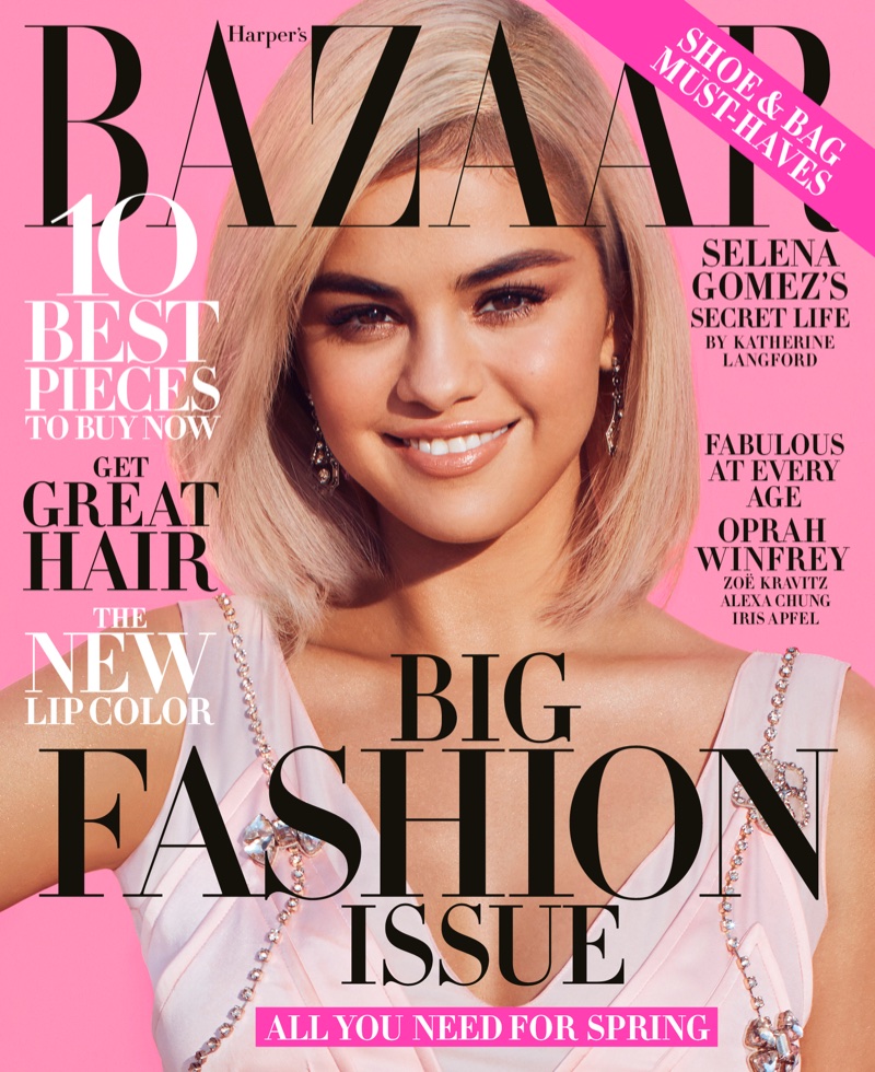 Selena Gomez on Harper's Bazaar US March 2018 Cover