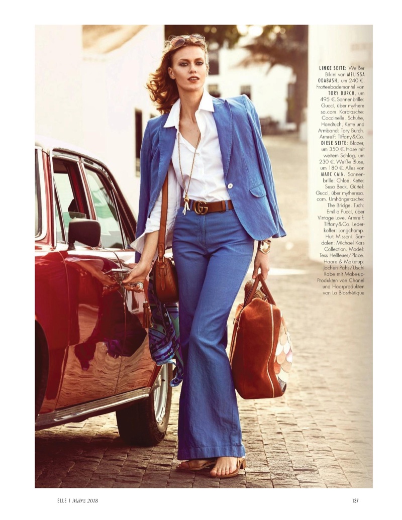 Tess Hellfeuer pro magazín Elle Germany