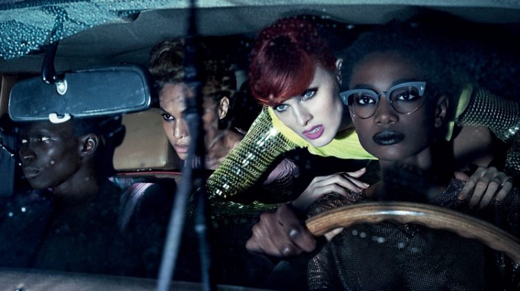Joan Smalls & Karen Elson Go for a Ride in Tom Ford's Spring 2018 Campaign An image from Tom Ford's spring 2018 advertising campaign with Fernando Cabral, Joan Smalls, Karen Elson and Imari Karanja