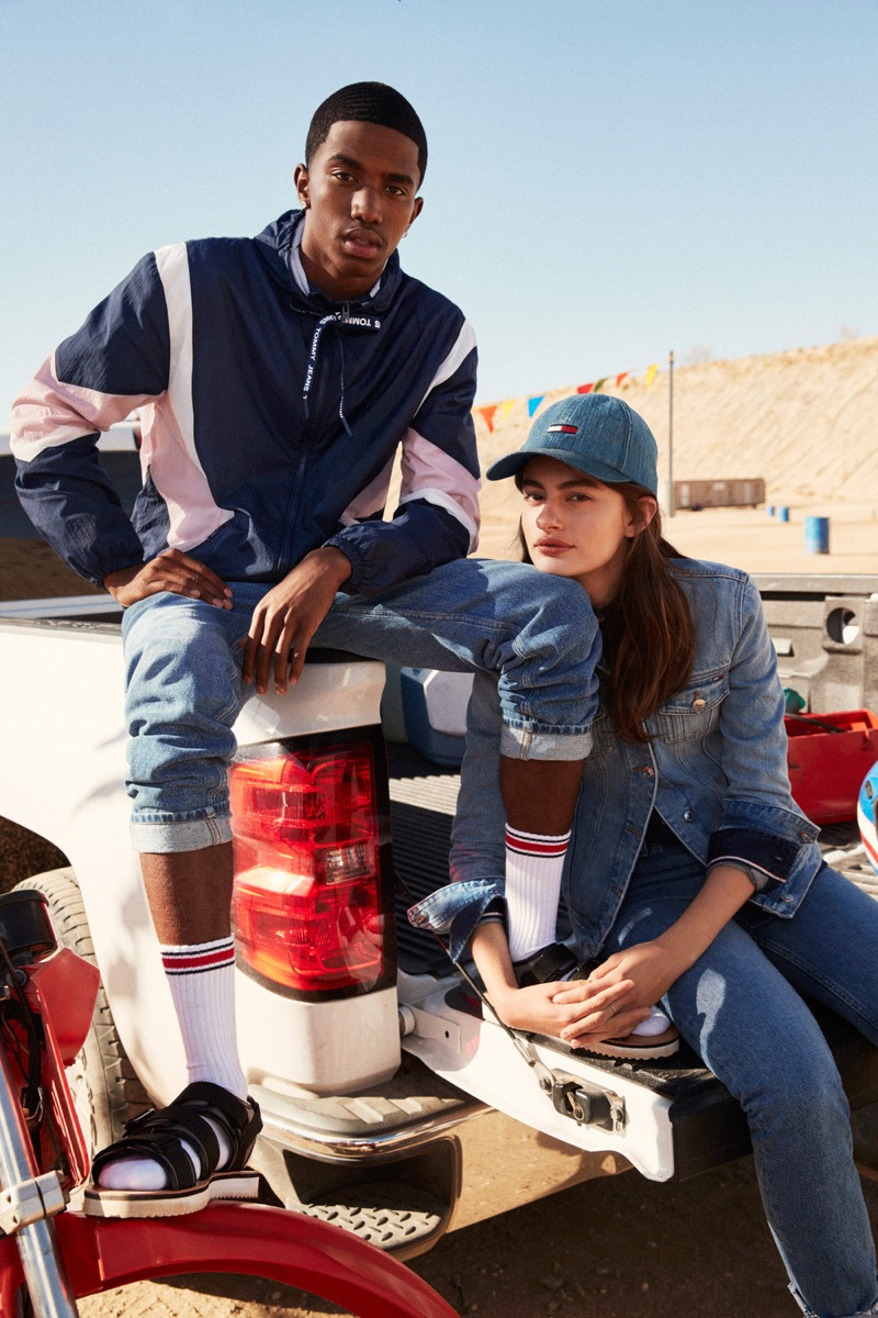 Christian 'King' Combs and Diana Silvers front Tommy Jeans' spring-summer 2018 campaign