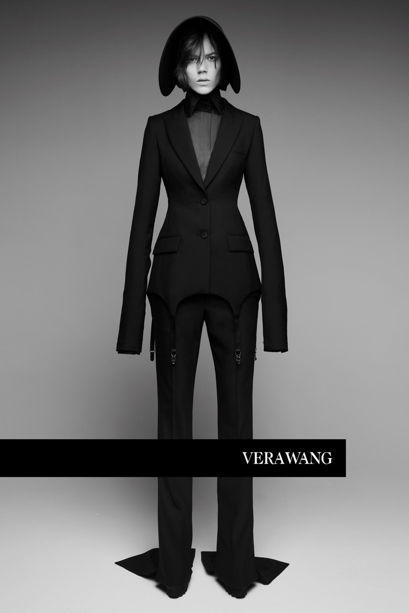 Model Freja Beha Erichsen suits up in Vera Wang's spring-summer 2018 campaign