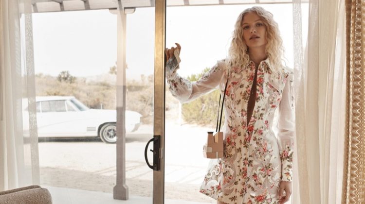 Frederikke Sofie stars in Zimmermann's spring-summer 2018 campaign