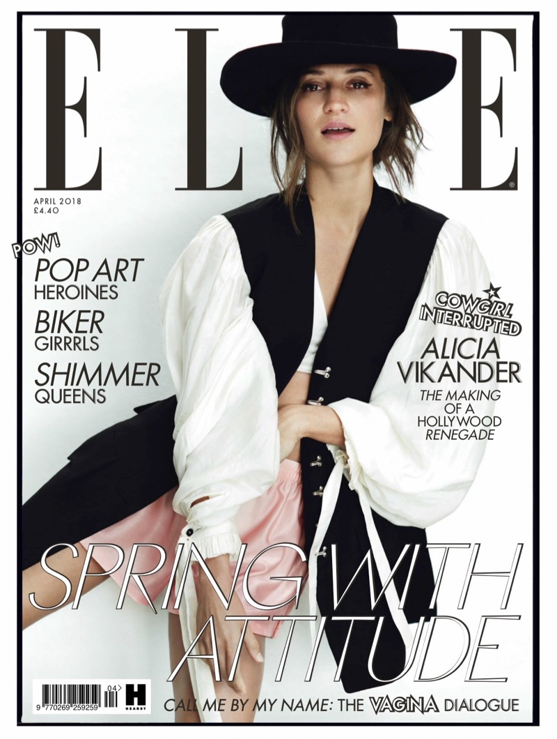 Alicia Vikander on ELLE UK April 2018 Cover