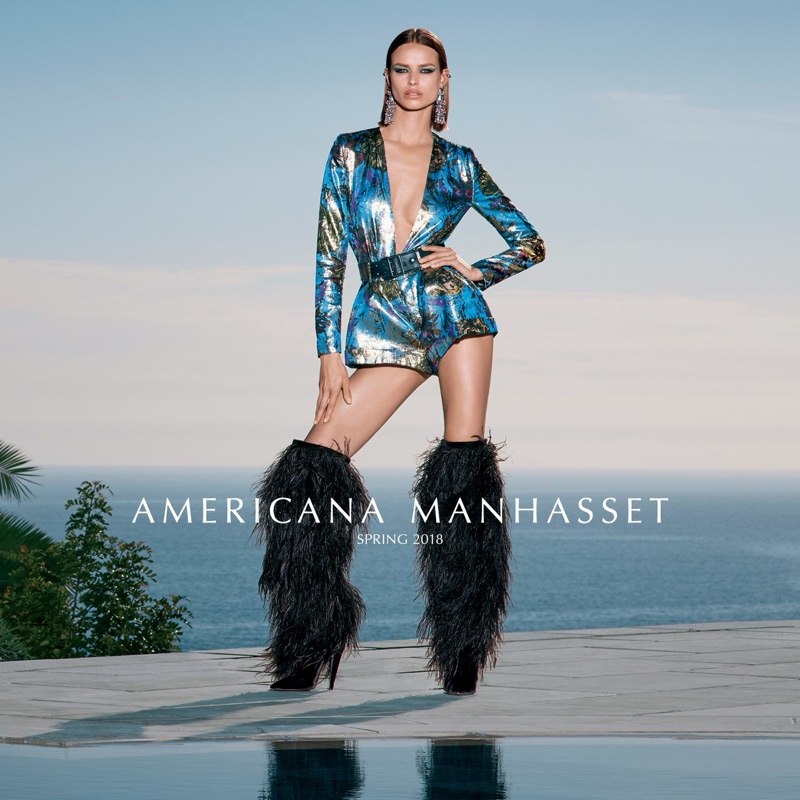 Birgit Kos stars in Americana Manhasset's spring-summer 2018 campaign