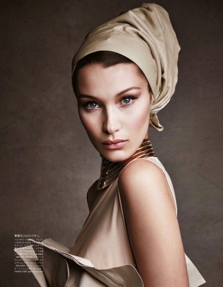 Bella Hadid Poses in Chic Layers for Vogue Japan Bella Hadid Poses in Chic Layers for Vogue Japan