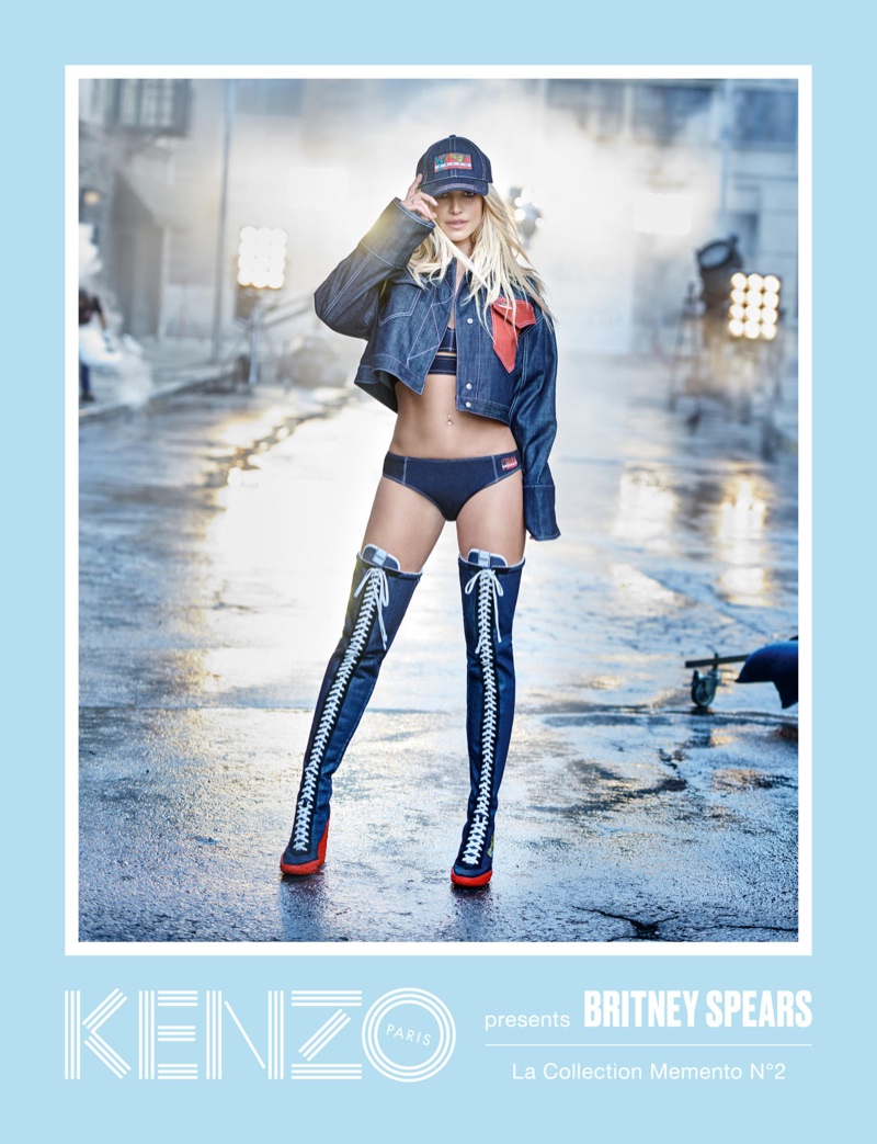 Britney Spears rocks denim in Kenzo La Collection Memento No. 2 campaign
