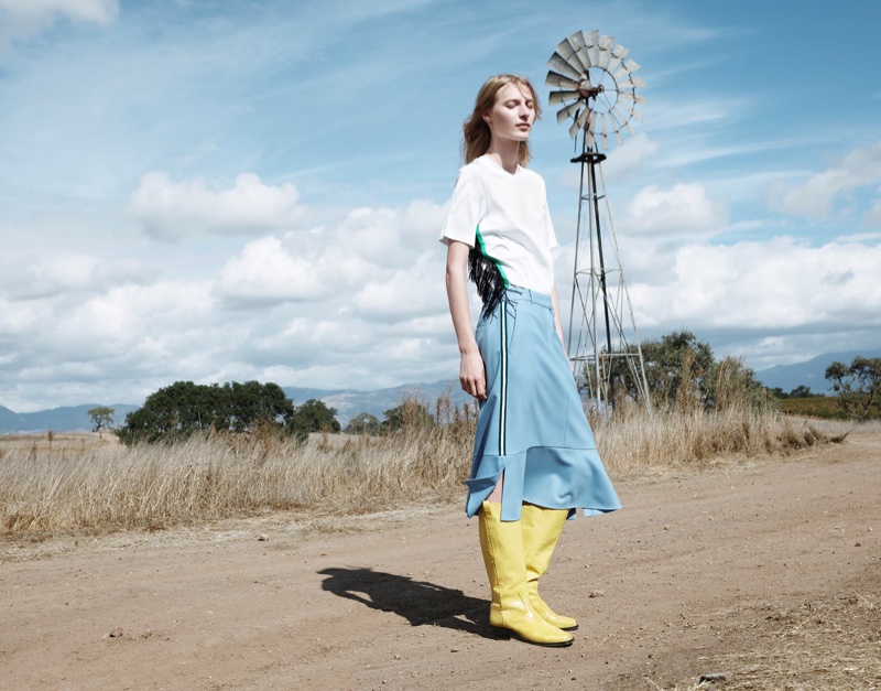 Julia Nobis stars in CK Calvin Klein's spring-summer 2018 campaign