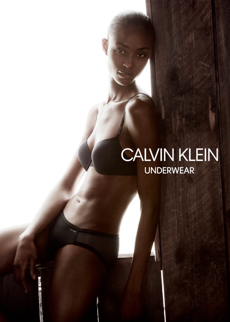 Alicia Burke appears in Calvin Klein Underwear's spring-summer 2018 campaign