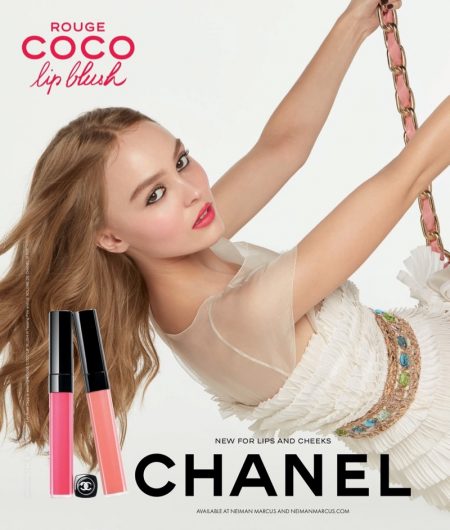 Lily-Rose Depp Looks Carefree in Chanel Coco Rouge Blush Ad Chanel unveils Coco Rouge Lip Blush campaign