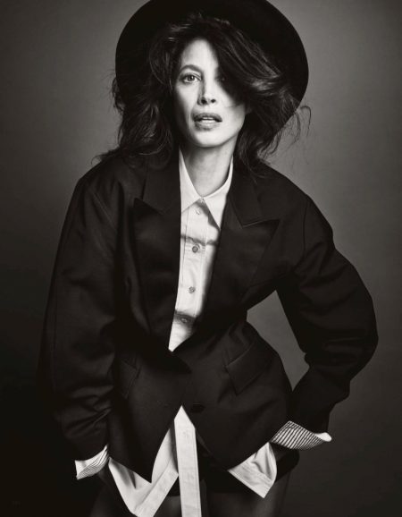 Christy Turlington Poses in Chic Fashions for Vogue Japan