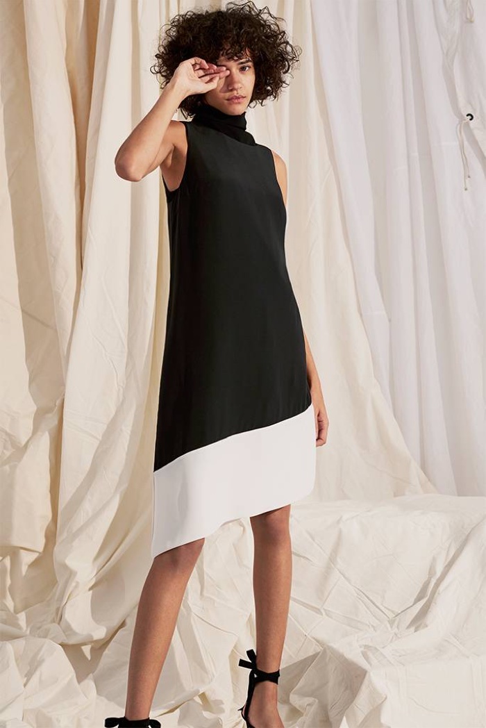 Club Monaco Quynh Silk Dress and Shobana Pump