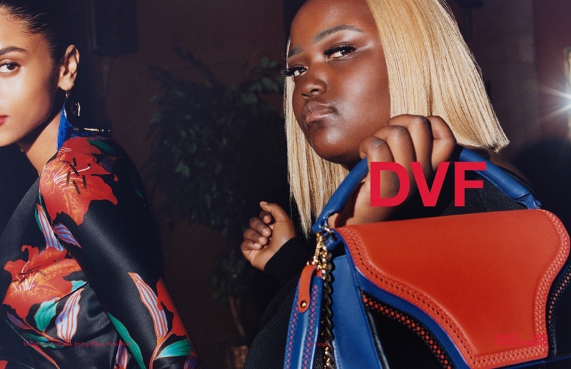 An image from Diane von Furstenberg's spring 2018 advertising campaign