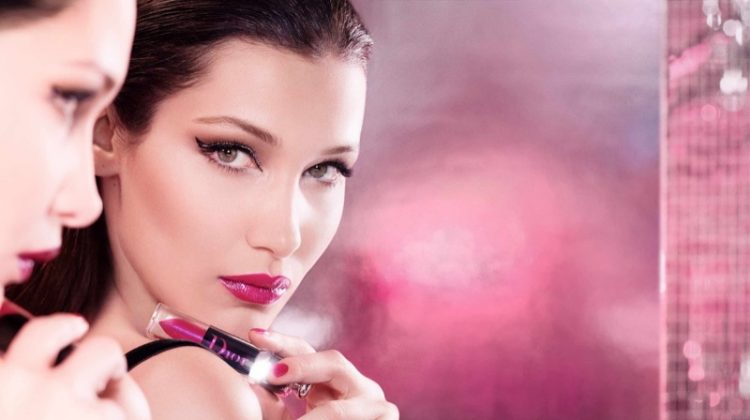 Bella Hadid stars in Dior Addict Lip Lacquer Plump campaign